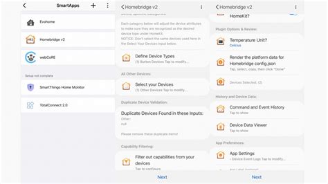 Interfaccia dell'app Home + Security per la configurazione di HomeKit