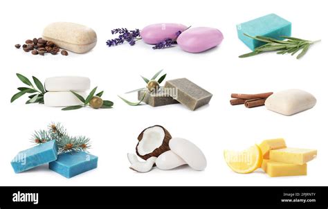 Confronto di diverse saponette, una con scritte 