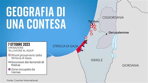 Mappa storica che mostra le aree colpite da un conflitto