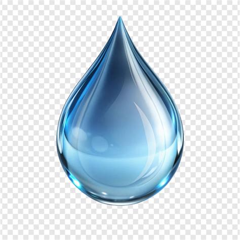 Immagine stilizzata di una goccia d'acqua con riflessi verdi e blu, a simboleggiare purezza e natura