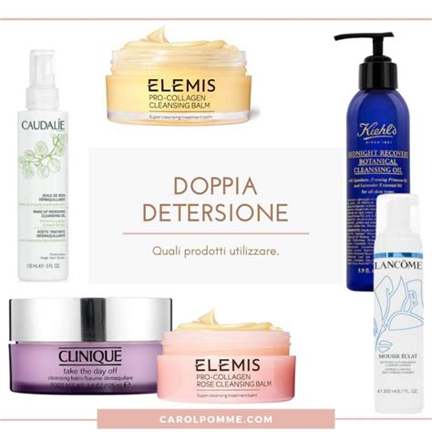 Collezione di prodotti per la doppia detersione di diverse marche