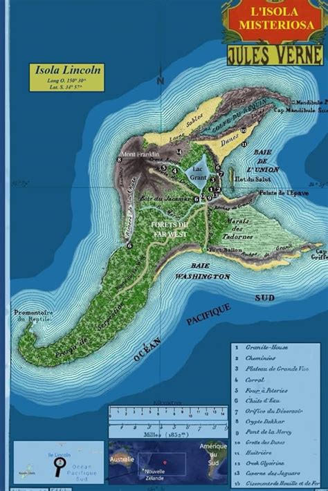 Mappa dell'Isola della Regina Nera e dintorni