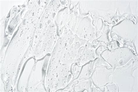 Texture di un gel cosmetico fresco e trasparente