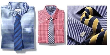 Esempio di camicia Vichy maschile in stile Ivy League