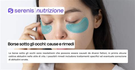 Schema delle cause delle borse sotto gli occhi