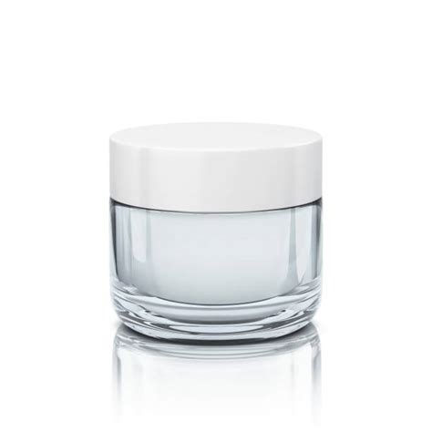 Vasetto di crema Ballot-Flurin con ingredienti naturali sullo sfondo