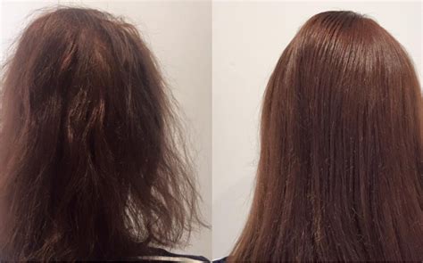 Capelli secchi e sfibrati prima e dopo il trattamento