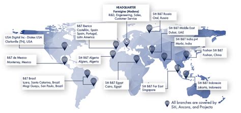 Mappa delle sedi Roche in Italia