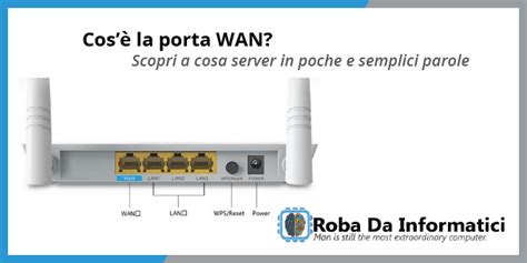 Router con porta WAN etichettata
