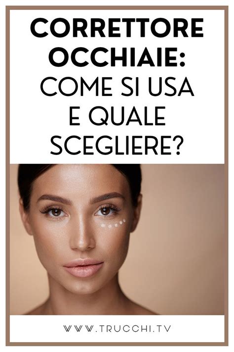 Schema di applicazione del correttore per occhiaie