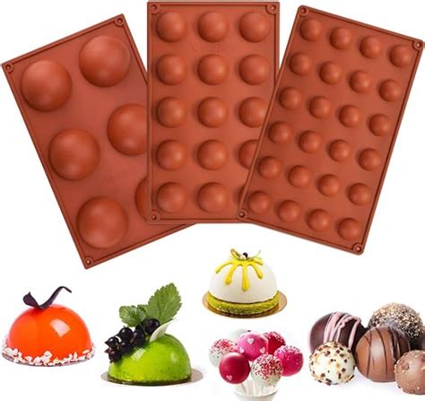 Stampo in silicone a forma di semisfere