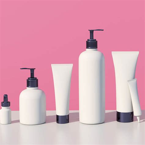 Illustrazione di una linea di prodotti cosmetici professionali