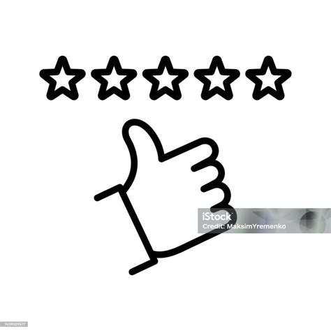 Icona di una recensione con stelle e testo