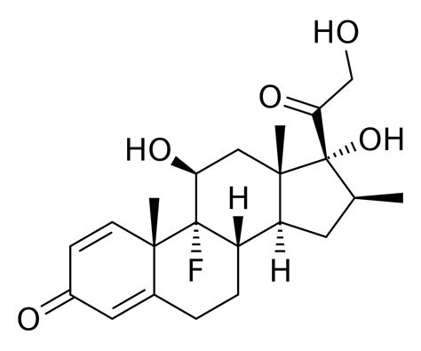 struttura molecolare del betametasone valerato