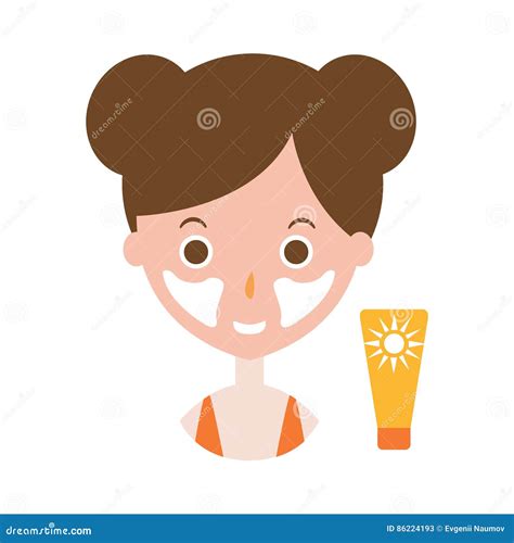 Illustrazione di una persona che applica la protezione solare