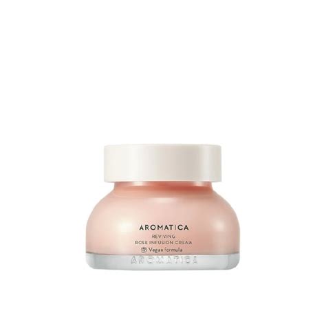 Immagine ravvicinata della texture di Aromatica Reviving Rose Infusion Cream