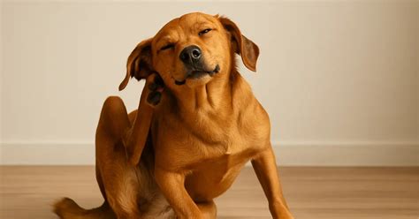 Cane che si gratta la zona anale