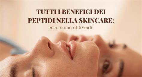 Schema che illustra l'azione dei peptidi sulla pelle