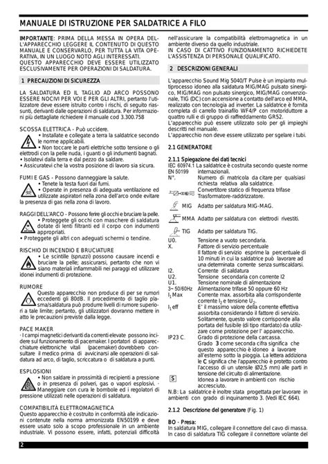 Manuale di istruzioni per un DPI