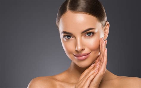 Immagine stilizzata di una pelle sana e luminosa