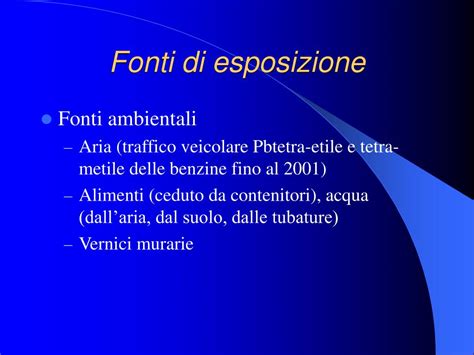 Infografica: Fonti comuni di esposizione al piombo nell'ambiente domestico e lavorativo