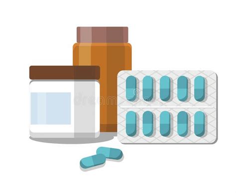 Illustrazione di diverse pillole e capsule medicinali