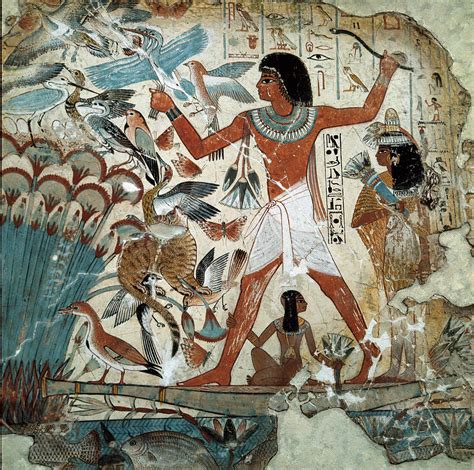 Illustrazione di antichi Egizi che si truccano