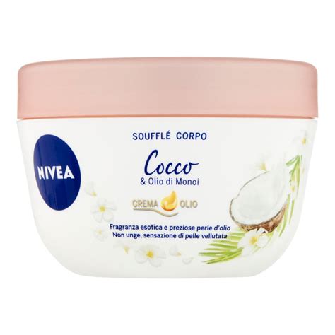 Ingredienti chiave in Nivea Crema-Olio: olio di mandorla, olio di Monoi, cocco, vaniglia