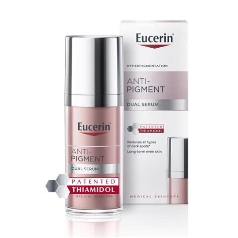 Immagine che mostra l'efficacia di Eucerin Anti-Pigment sulla riduzione delle macchie cutanee