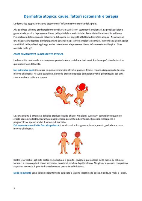 Schema fattori scatenanti dermatite