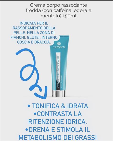 Infografica sugli ingredienti attivi della crema termogenica Chogan e le loro funzioni