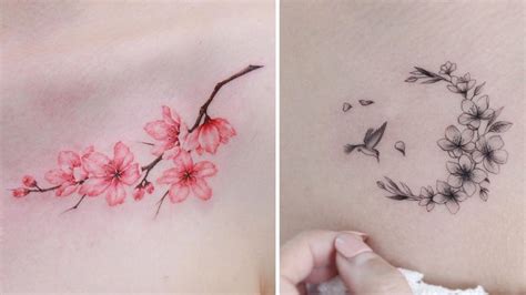 Tatuaggio di fiori di ciliegio (sakura).