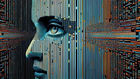 Concetto di arte digitale e fisica in contrasto