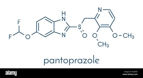 Struttura chimica del pantoprazolo