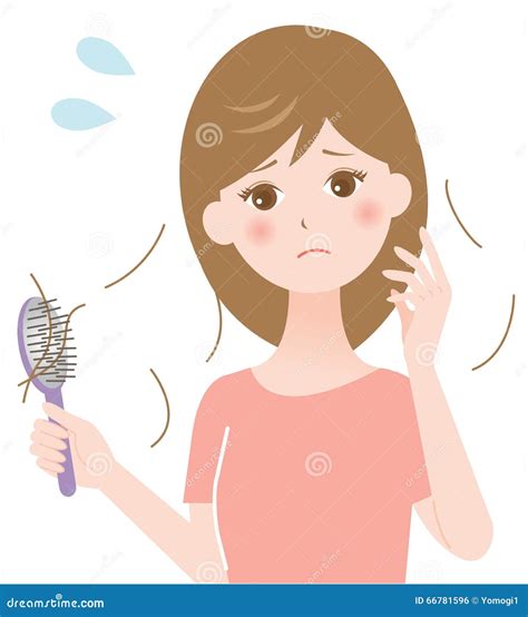 Illustrazione stilizzata di capelli che cadono da una testa