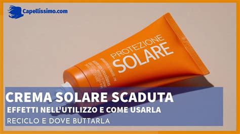 Infografica che mostra i tre indicatori visivi di una crema solare scaduta: odore sgradevole, colore alterato, consistenza grumosa o separata.