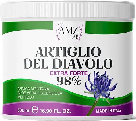 Immagine di diverse forme farmaceutiche di Artiglio del Diavolo: capsule, crema, tisana