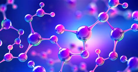 Immagine stilizzata di molecole chimiche che rappresentano gli ingredienti