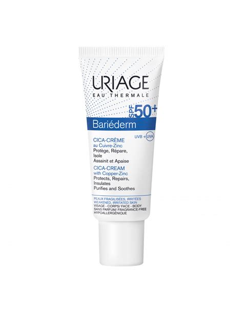 Immagine di un tubo di Uriage Bariederm-Cica Crema SPF50+