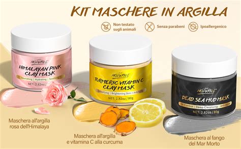 Schema di applicazione maschera all'argilla