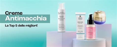 Schema comparativo delle principali creme antimacchie bio e naturali, evidenziando ingredienti chiave e benefici