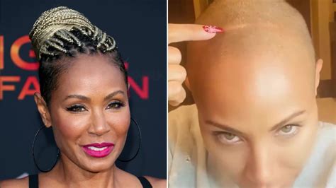 Jada Pinkett Smith con la testa rasata