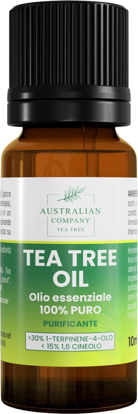 Flaconi di olio di tea tree di diverse marche