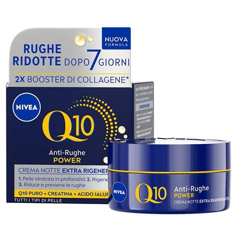 infografica sugli ingredienti chiave delle creme notte