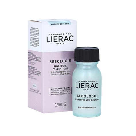 Schema delle imperfezioni cutanee trattate da Lierac Sebologie