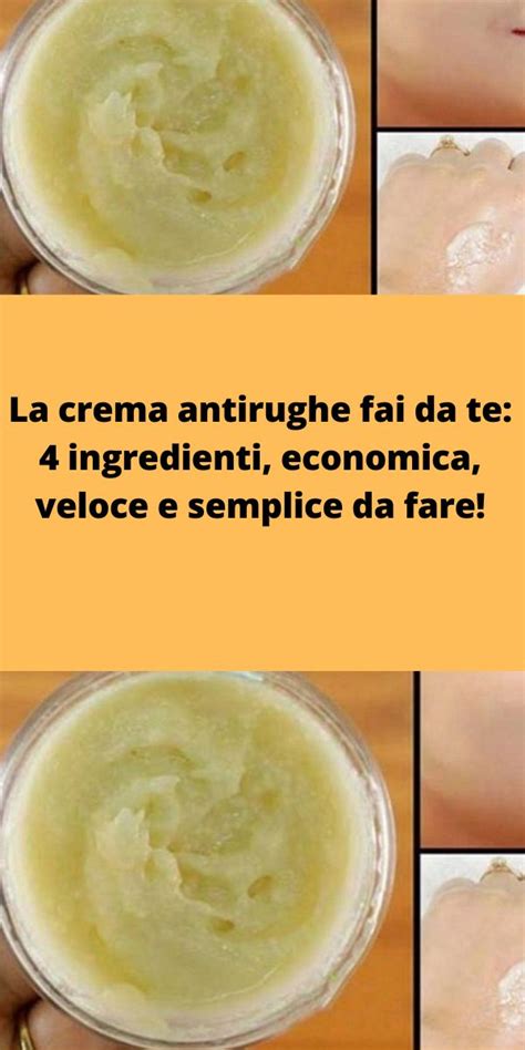Composizione di una crema antirughe fai da te