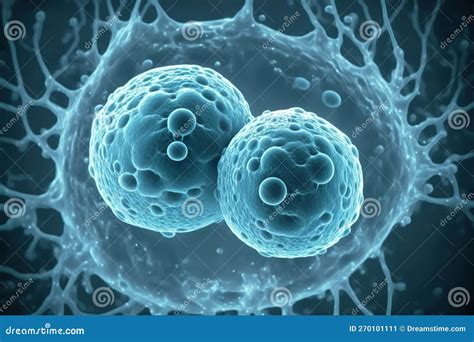 Microscopio che mostra cellule in divisione