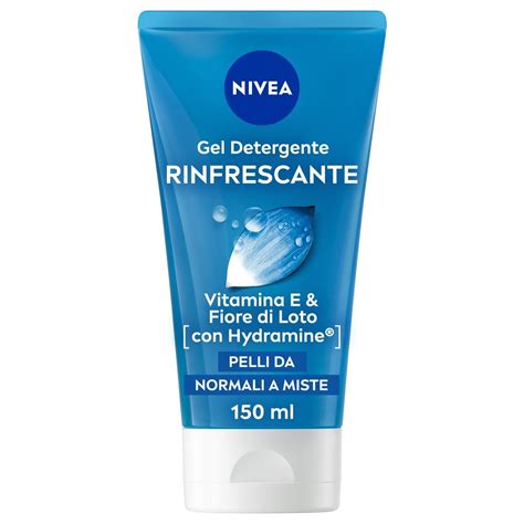 Schema degli ingredienti attivi nel gel detergente NIVEA