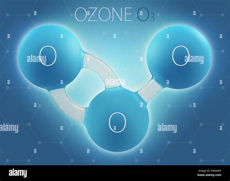 Schema di una molecola di ozono