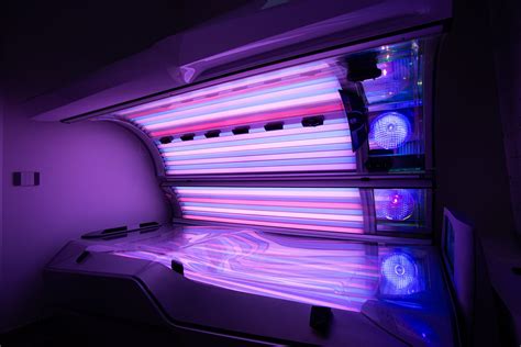 Lampada abbronzante in un centro estetico